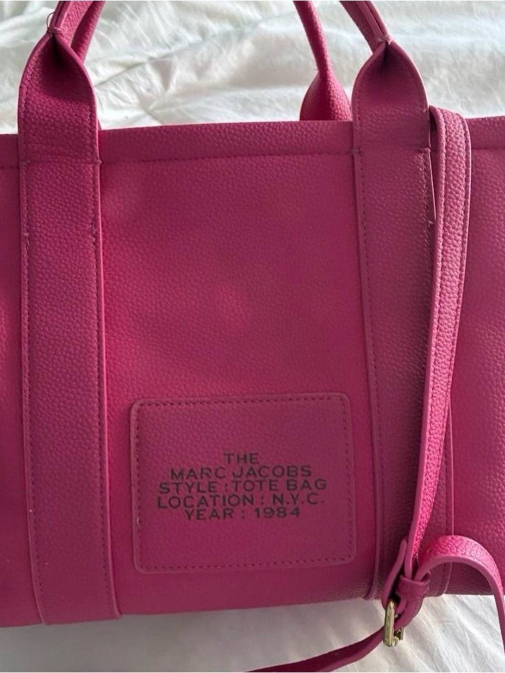Marc Jacobs The Tote Bag in Bright Pink - Picture 4 of 4